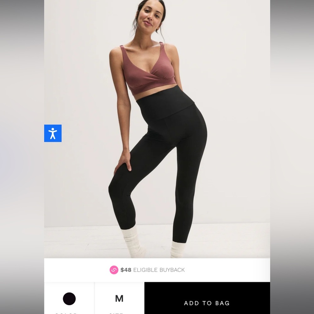 NEVER WORN OR OPENED HATCH BEFORE DURING AFTER LEGGINGS SIZE M
